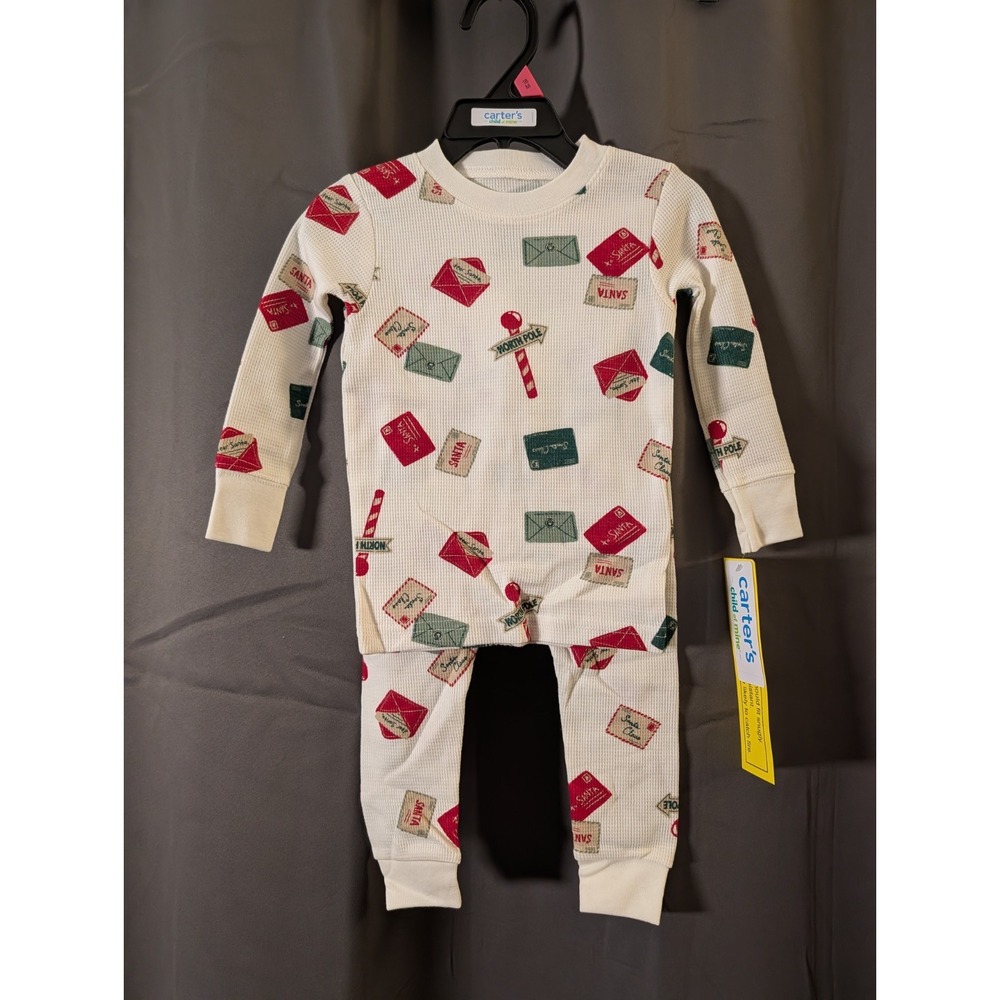 Carter's Child of Mine Baby and Toddler Holiday Pajamas Set 18M Christmas Pjs